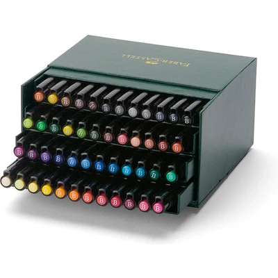 Afbeelding van Faber Castell tekenstift Pitt Artist Pen brush 48 delig Studiobox FC 167148
