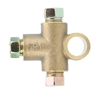 Afbeelding van Yctze voor T stuk remslang 2pk aansluiting 3 weg remcircuit flexibel auto rem shirt vormige legering met mannelijke moeren accessoire