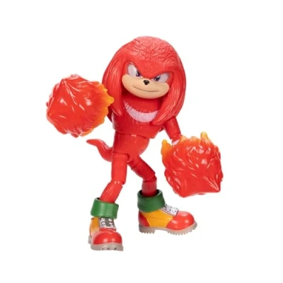 Afbeelding van Sonic 3 The Hedgehog de film actiefiguur Knuckles 13 cm beweegbaar Jakks Pacific