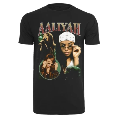 Afbeelding van Mister Tee Aaliyah Tshirt print, Heren, Maat: XXL, Black