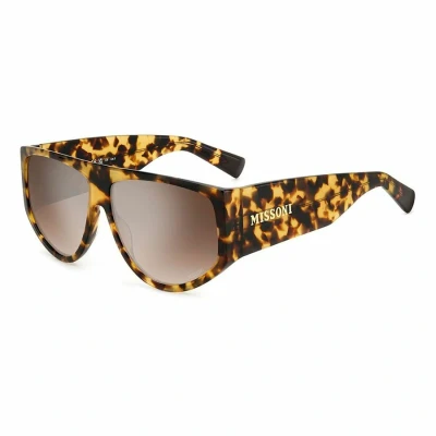 Afbeelding van Missoni Unisex Zonnebril, Maat: 61, Brown yellow havana