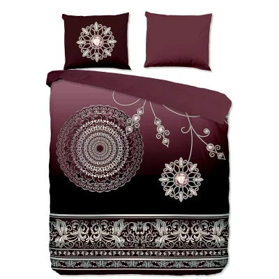 Afbeelding van Pure Dekbedovertrek &quot;mandala&#039;s&quot; Bordeaux (140x200/220 cm) Microfiber