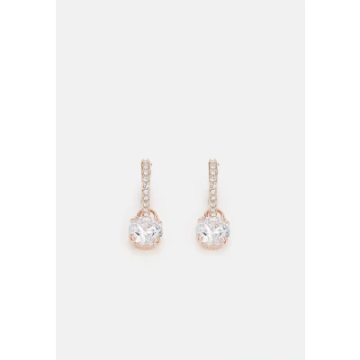 Afbeelding van Swarovski dames Constella Simple oorringen met kristal in de kleur Roségoud