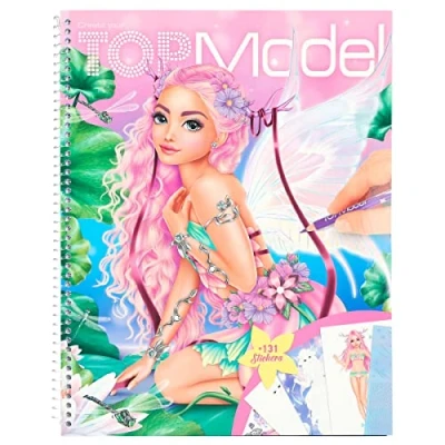 Afbeelding van Depesche Create your TOPModel kleurboek met stickers Fantasy