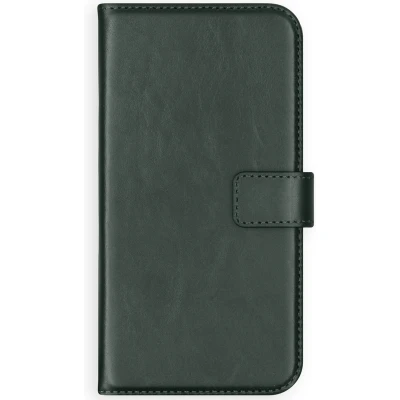 Afbeelding van Selencia Hoesje Geschikt voor Samsung Galaxy A21s Met Pasjeshouder Echt Lederen Bookcase Groen
