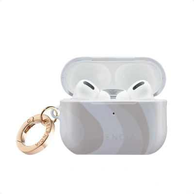 Afbeelding van Selencia Vivid Case Hoesje geschikt voor AirPods Pro 2 / (2022) Desert Waves Beige