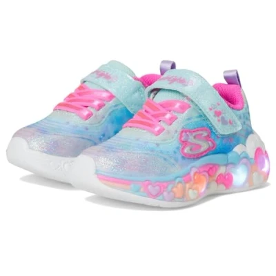 Image de Skechers Garçon Fille Eternal Heart Lights Basket, Blue, 24 EU, EU