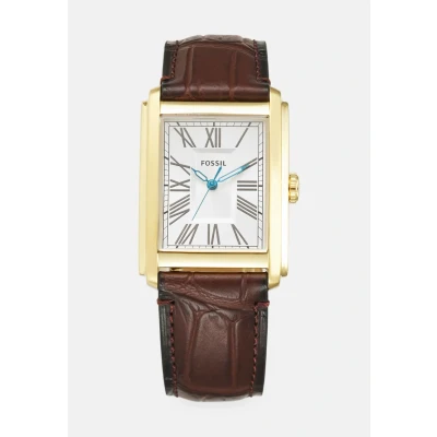 Afbeelding van Fossil Carraway Horloge, Heren, Maat: One Size, Brown