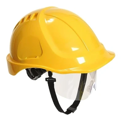 Afbeelding van Portwest PW54 Veiligheidshelm met Endurance Plus vizier, geel