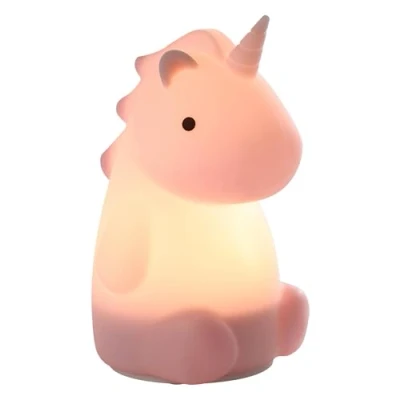 Afbeelding van EGLO Castellino Eenhoorn Nachtlampje Kinderen &amp; Baby Draadloos 15.5 cm Roze RGB Wit Licht Oplaadbaar Touch bediening