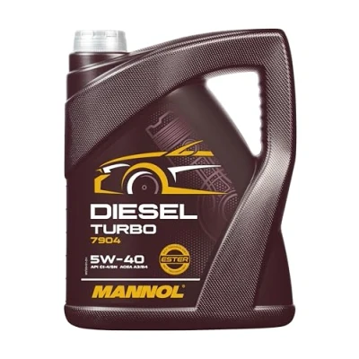 Image de MANNOL Huile moteur DIESEL TURBO 5W 40 synthétique ACEA A3/B4 5 L