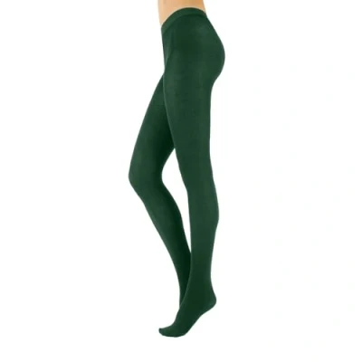 Afbeelding van CALZITALY Dikke kasjmier panty ondoorzichtig voor de winter zwart, blauw S, M, L, XL 150 DEN Made in Italy, Emerald Groen