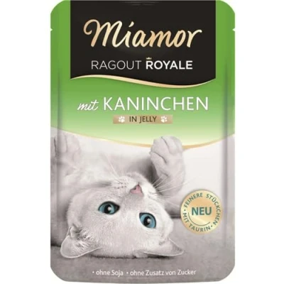 Afbeelding van 22x100g Ragout Royale Konijn Miamor Kattenvoer