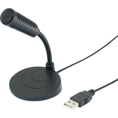 Afbeelding van Renkforce UM 80 USB microfoon Zwanenhals Zendmethode:Kabelgebonden Incl. kabel Kabelgebonden