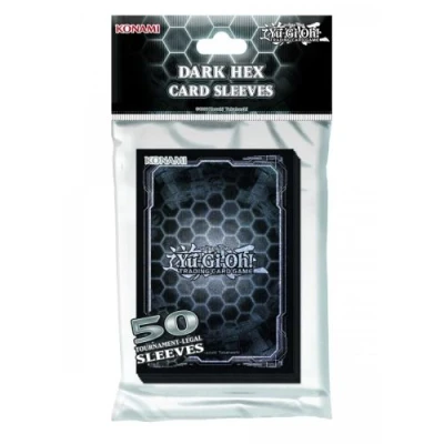 Image de Lot de 50 pochettes Konami Yu Gi Oh pour cartes Dark Hex