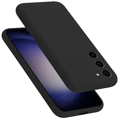 Afbeelding van Cadorabo Hoesje geschikt voor Samsung Galaxy S23 in LIQUID ZWART Beschermhoes gemaakt van flexibel TPU silicone Case Cover
