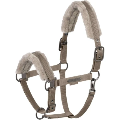 Afbeelding van Eskadron Halster Platinum Double Pin Faux Fur Lichtbruin