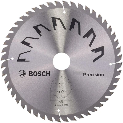Afbeelding van Bosch Accessories Precision 2609256B58 Hardmetaal cirkelzaagblad 210 x 30 mm Aantal tanden: 48 1 stuk(s)