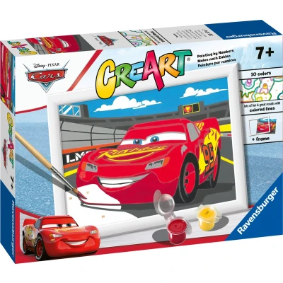 Afbeelding van Ravensburger CreArt Lightning McQueen Schilderen op nummer voor kinderen