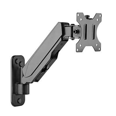 Afbeelding van RICOO S4911 Wandhouder voor monitor draaibaar kantelbaar pc scherm 17 32 inch (43 81 cm) scharnierarm TV LCD LED gebogen VESA 75 x 100