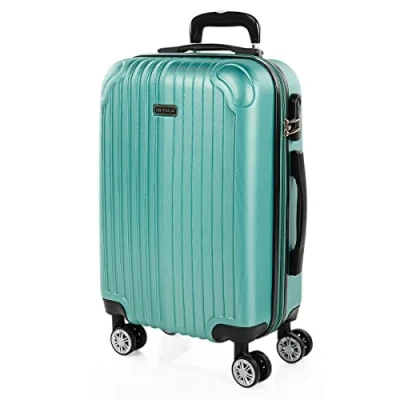 Afbeelding van ITACA Set van 3 uittrekbare koffers, 55/66/76 cm, ABS 4, harde wielen, robuust en licht. Slot geschikt voor Ryanair, middelgroot groot. T71500
