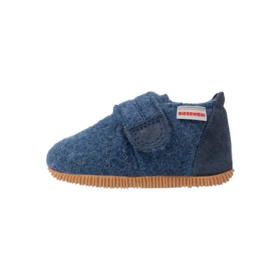 Afbeelding van Giesswein Oberstaufen Pantoffels voor kinderen, Maat: 18, Cobalt Leer en textiel