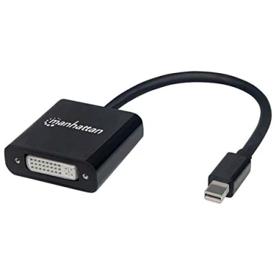 Afbeelding van Manhattan 152549 Mini DisplayPort Adapter [1x DVI bus 24+5 polig 1x stekker] Zwart Afgeschermd, UL gecertificeerd 15.00 cm