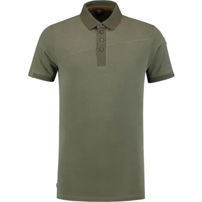 Afbeelding van Tricorp 204002 Poloshirt Premium Naden Heren Legergroen