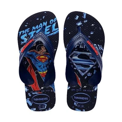 Afbeelding van Havaianas Kids Max Herois Jongens Slippers Donkerblauw/Rood Maat 33/34