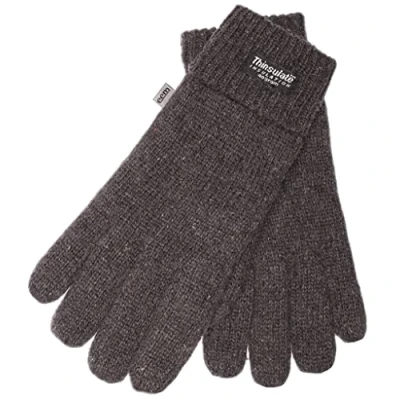 Afbeelding van EEM Thinsulate zachte wollen gebreide handschoenen voor heren, Antraciet