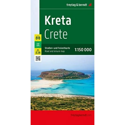 Afbeelding van Kreta, Straßen und Freizeitkarte 1:150.000, freytag &amp; berndt