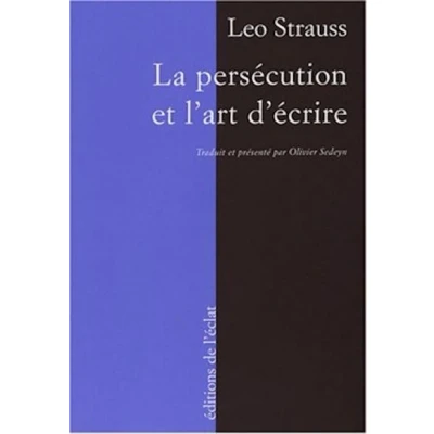 Image de La persecution et l&#039;art d&#039;ecrire
