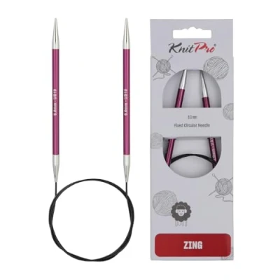 Afbeelding van KnitPro Zing rondbreinaalden 100cm 6.00mm.