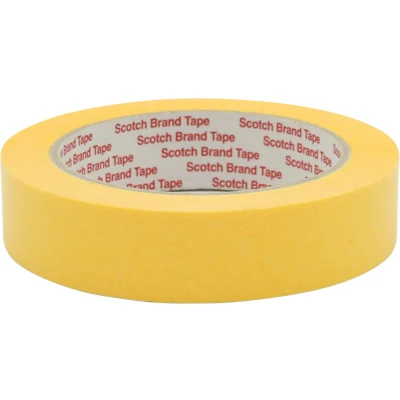 Afbeelding van 3M Scotch 244 Afplaktape Geel / Gold 19MM x 50MTR Schildersbenodigdheden