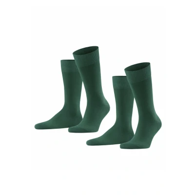 Afbeelding van Falke Happy 2PACK Everyday Casual Sokken, Heren, Maat: 43 46, Hunter green