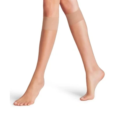 Image de FALKE Shelina 12 DEN W KH ultra transparentes unies 1 paire, Chaussettes longues Femme, Effet peau (Brasil 4679), 39 42