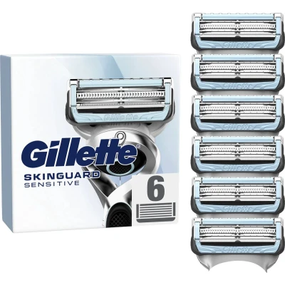 Afbeelding van Lames De Rasoir Recharges Skinguard Sensitive Aloe Vera X6 GILLETTE