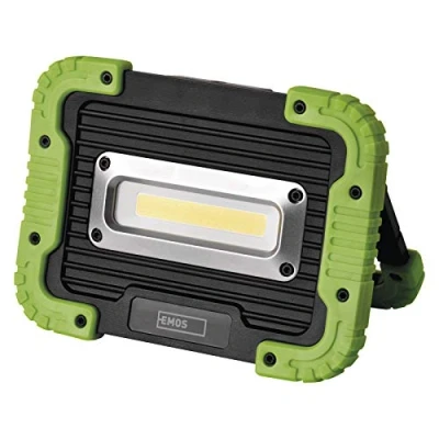 Afbeelding van EMOS P4534 Oplaadbare led werklamp met powerbank, draagbare schijnwerper, waterdicht, 600 lm, 35 m verlichtingsbereik, 3000 mAh batterij 3,5 uur verlichting en USB kabel