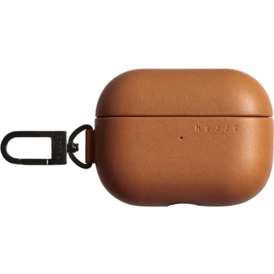 Afbeelding van MUJJO Echelon Leather AirPods Pro (1 &amp; 2) Case Tan AP 001 DT