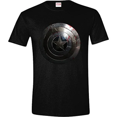 Image de T shirt Captain America Marvel Shield Silver