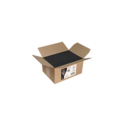 Afbeelding van Clairefontaine 55835C, doos met 200 zelfklevende enveloppen, formaat DL (11 x 22 cm), 120 g/m², kleur: zwart, uitnodiging voor evenementen en overeenkomst, Pollen serie, glad papier van hoge kwaliteit