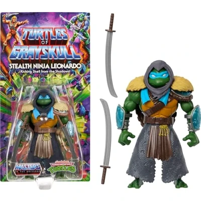 Afbeelding van Masters of the Universe Origins Turtles Grayskull HTH17 Ninja en Motu Crossover actiefiguren