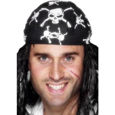 Afbeelding van Dressing Up &amp; Costumes Pirate Bandanna, Skull And Crossbon