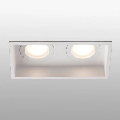 Afbeelding van Inbouwlamp Hyde, 2 lamps IP44 in wit