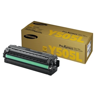Image de Samsung CLT Y505L 3500pages Jaune cartouche toner et laser