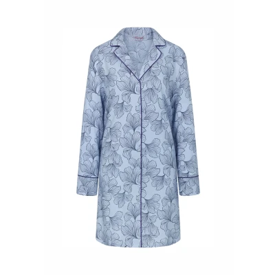 Afbeelding van Triumph Nachtjapon, Dames, Maat: 36, Blue combination