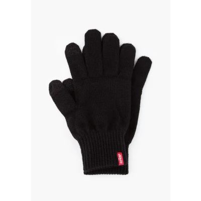 Afbeelding van Levi&#039;s heren Gebreide handschoenen met touchscreen functie in de kleur Zwart, maat: M