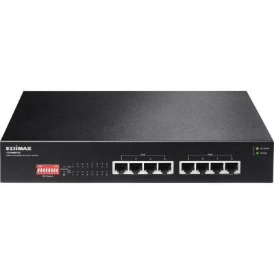 Afbeelding van PoE switch Edimax 8 poorten (1.000 Mbps, 8x PoE)