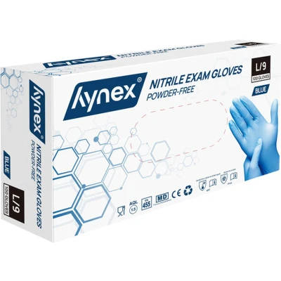 Afbeelding van Handschoen Hynex L nitril 100 stuks blauw