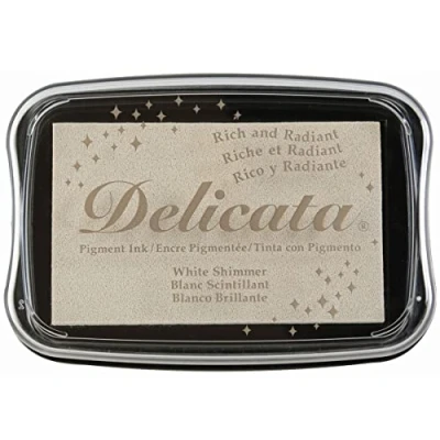 Afbeelding van Delicata inktkussen White shimmer DE 000 380